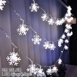 LED Snowflake Fairy String Lights
