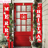 Merry Christmas Porch Sign Decorative Door Banner