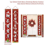 Merry Christmas Porch Sign Decorative Door Banner