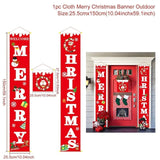 Merry Christmas Porch Sign Decorative Door Banner