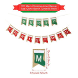 Merry Christmas Porch Sign Decorative Door Banner