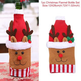 Santa Claus Rug Seat Bathroom Set Merry Christmas