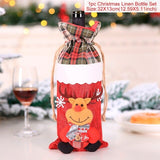 Santa Claus Rug Seat Bathroom Set Merry Christmas