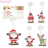 Christmas Santa Claus Snowman Wooden Ornament