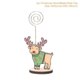 Christmas Santa Claus Snowman Wooden Ornament
