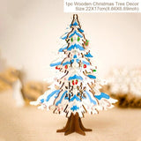 Wooden Christmas Desktop Ornaments