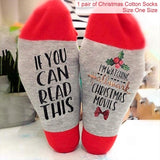 1 Pair Christmas Cotton Socks