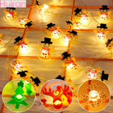 Snowman Snowflakes LED Garland Holiday