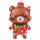 10pcs Mini Christmas Balloons Santa Claus Air Balloons
