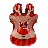 10pcs Mini Christmas Balloons Santa Claus Air Balloons