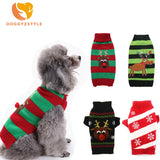 Winter Dog Red Sweater Christmas Clothes