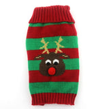 Winter Dog Red Sweater Christmas Clothes