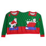 Winter Couples Sweater Two Person Unisex