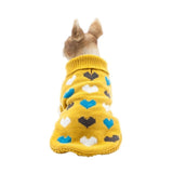 Dog Cat Knit Sweater Heart Design Cute