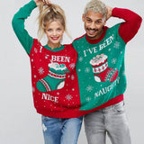 Two Person Letter Print Couples Pullover