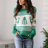 Christmas Sweater Winter Classic Deer Printed